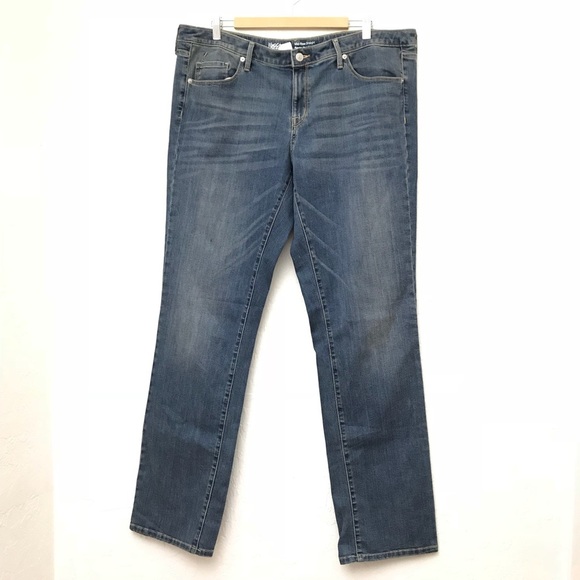 🆕 Mossimo Women’s 16 L super stretch mid-rise straight - Picture 1 of 6